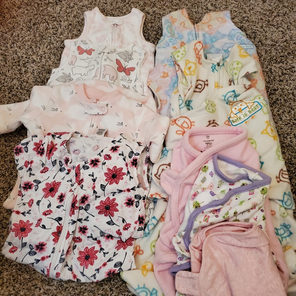 Sleepsack and swaddle lot